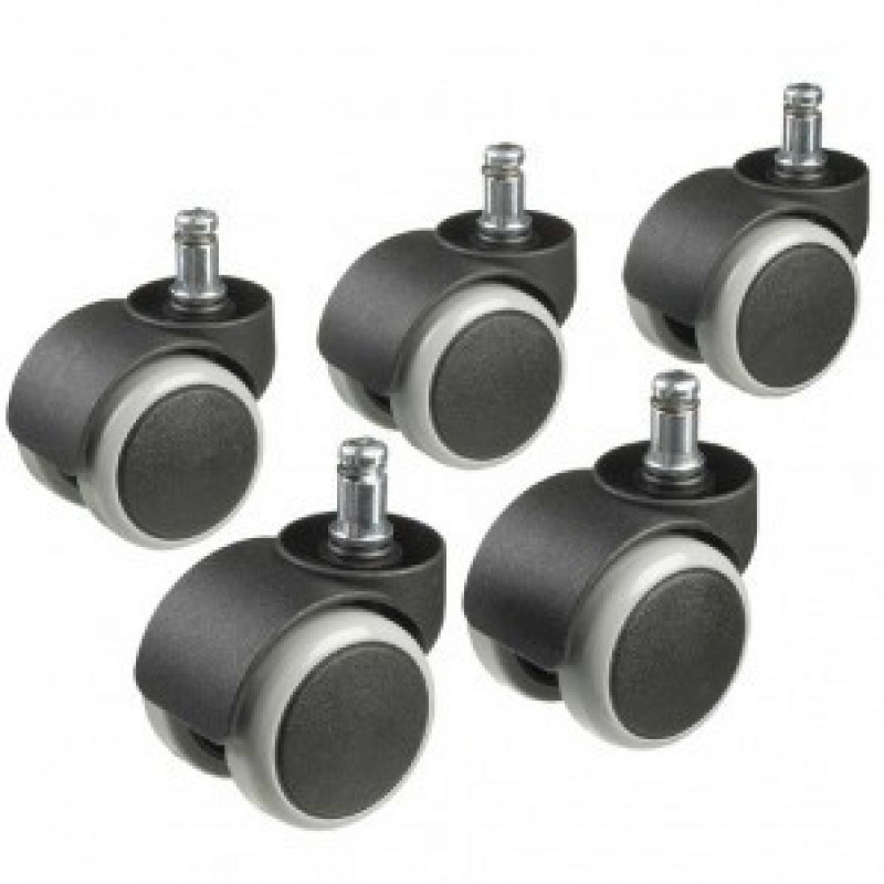 Bureaustoel softwielen set PHD 50mm (harde vloer)