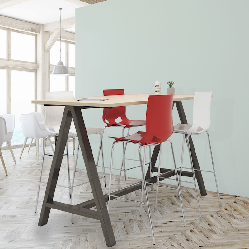 ERGO design barkruk met rugleuning