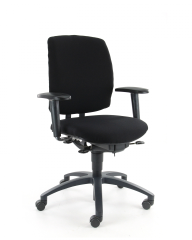 Samas / Drabert Entrada bureaustoelen (nieuwe stof zwart )