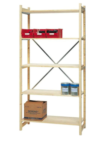 Houten stelling / legbordstelling (beginrek)