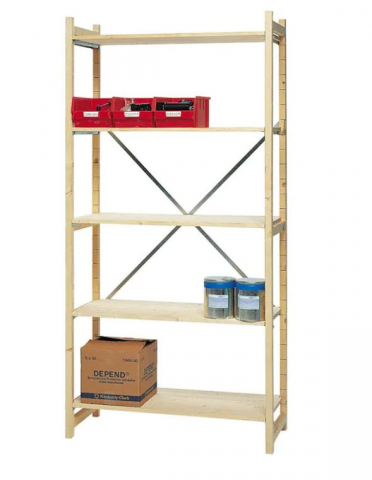 Houten stelling / legbordstelling (beginrek)