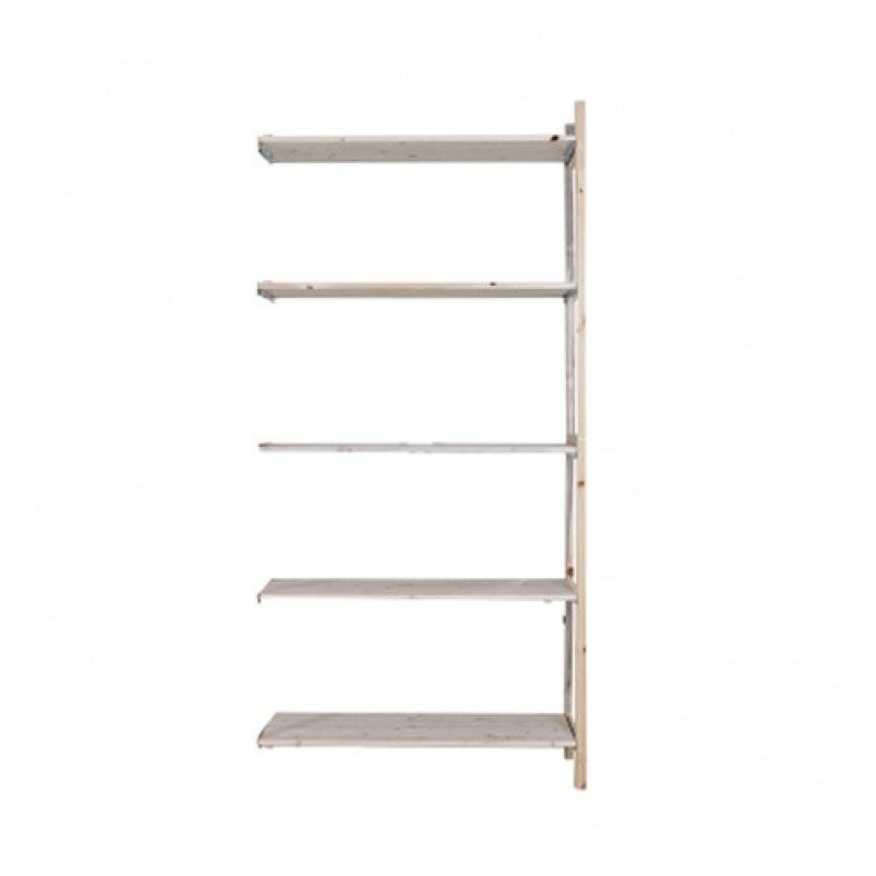 Houten stelling / legbordstelling (aanbouwrek)