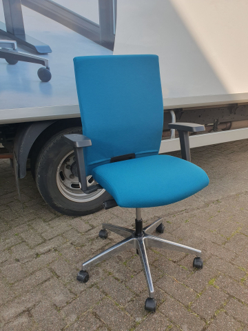 Interstuhl bureaustoel, ergonomisch, nieuwe stof (Petrol kleur)!