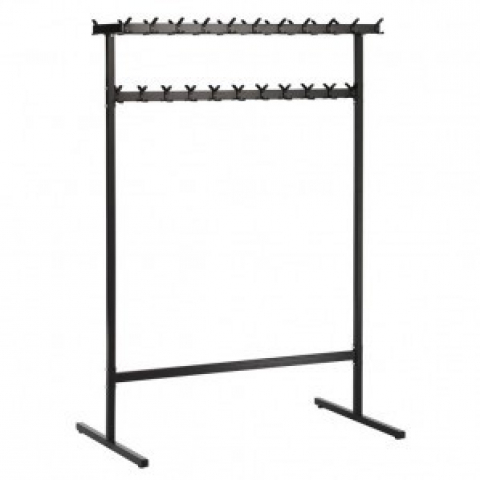 Vrijstaande kapstok/garderobe (44 haken) evt op wielen / verrijdbaar