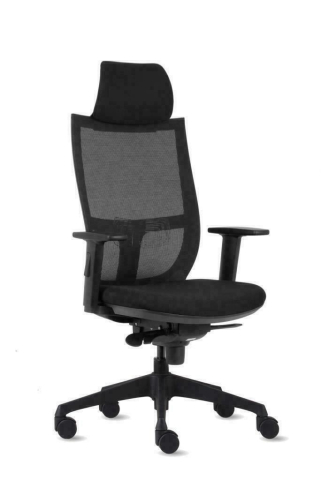 Ergo Office Plus bureaustoel netweave met hoofdsteun