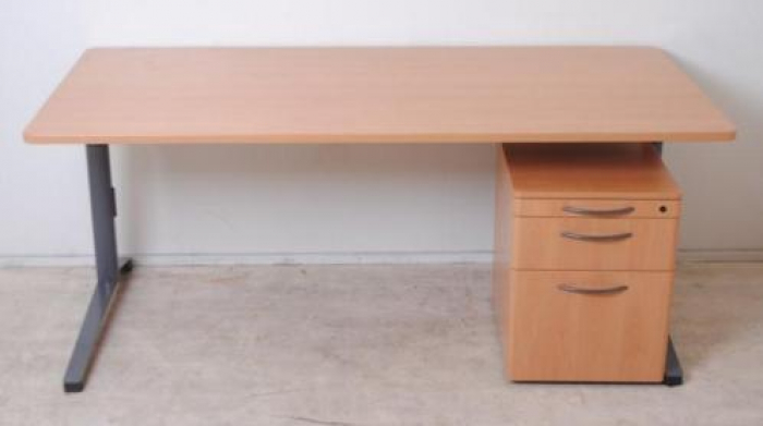 Steelcase Werndl bureau 180x90 beuken