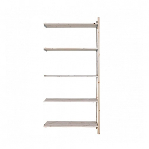 Houten stelling / legbordstelling (aanbouwrek)