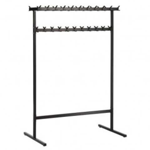 Vrijstaande kapstok/garderobe (44 haken) evt op wielen / verrijdbaar