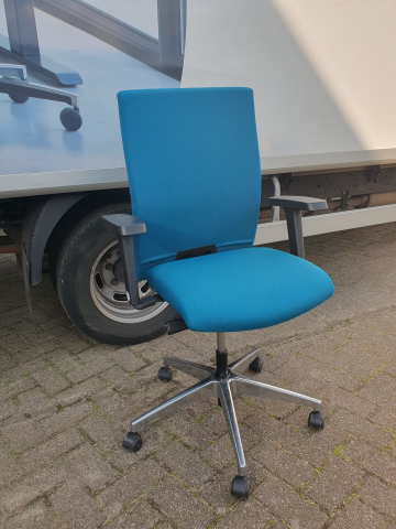 Interstuhl bureaustoel, ergonomisch, nieuwe stof (Petrol kleur)!